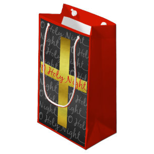Heiliges Nachtkreuz-religiöses Weihnachten Kleine Geschenktüte