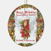 Heiliges Nicholas des Weihnachten4 das Keramik Ornament (Links)
