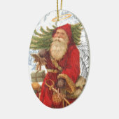 Heiliges Nicholas des Weihnachten4 Keramik Ornament (Links)