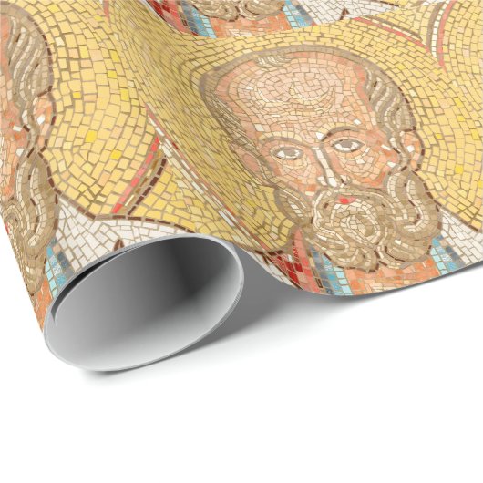 Heiliges Nicholas Geschenkpapier (Rolleneckpunkt)