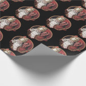 Heiliges Nicholas und Krampus Geschenkpapier (Ecke)