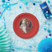 Heiliges Nicholas und Krampus Pappteller (Party)