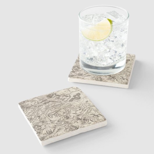 Heiliges Omer Steinuntersetzer (Seitenansicht)