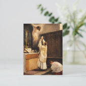 Heiliges Opfer der Messe Katholischer Priester Postkarte (Stehend Vorderseite)