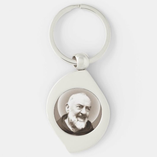 Heiliges Padre Pio Schlüsselanhänger (Vorderseite)