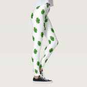 Heiliges Patricks vierblättriges Kleeblatt Leggings (Rechts)