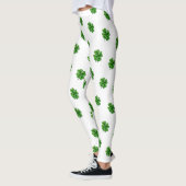 Heiliges Patricks vierblättriges Kleeblatt Leggings (Links)