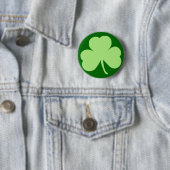 Heiliges Pattys TagesKleeblatt Button (Beispiel)