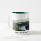 Heiliges QuerWildnisgebiet, Colorado Zweifarbige Tasse (Vorderseite Links)