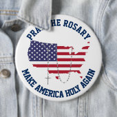 Heiliges Rosenbeet amerikanische Flagge USA Button (Beispiel)