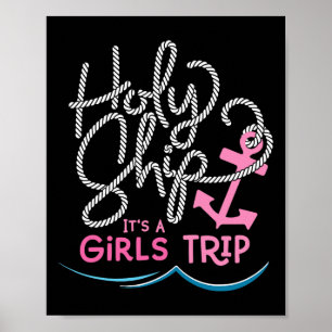 Heiliges Schiff Mädchen-Trip-Shirt Lustiger Kreuzf Poster