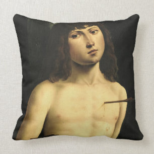 Heiliges Sebastian, c.1490s (Tempera auf Platte) Kissen