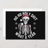 Heiliges Shirt Was ein Jahr Weihnachten Spaß Skele (Vorne/Hinten)
