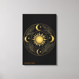 Heiliges Solis Mandala Kunstleinwand Leinwanddruck