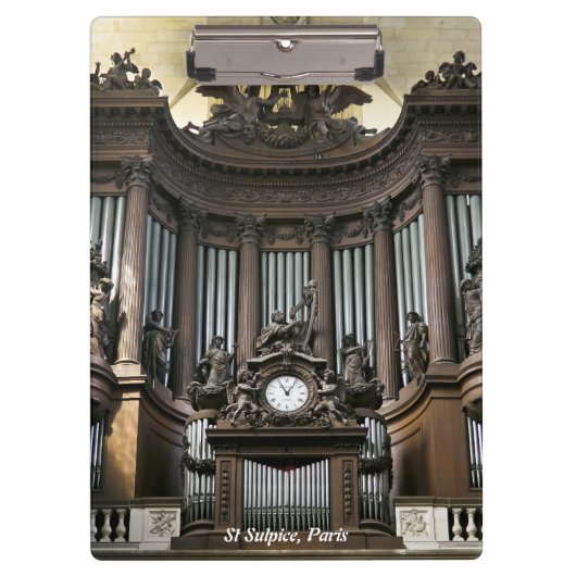 Heiliges Sulpice Organ, Paris Klemmbrett (Vorderseite)