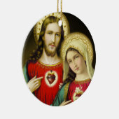 Heiliges tadelloses Herz Mary Jesuss Keramikornament (Rechts)