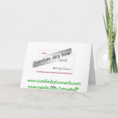 Heiliges tappt flüssige Diät Feiertagskarte (Rückseite)