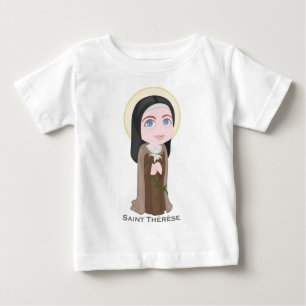 Heiliges Therese Lisieux niedlichen Katholischen Baby T-shirt