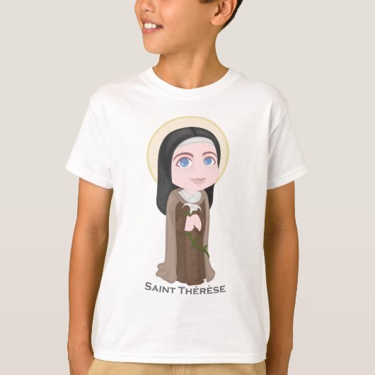 Heiliges Therese Lisieux niedlichen Katholischen T-Shirt (Vorderseite)