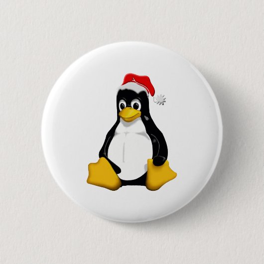 Heiliges Tux Button (Vorderseite)