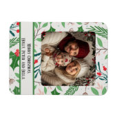 Heiliges und Berry Weihnachtsfest Foto Magnet (Horizontal)