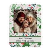 Heiliges und Berry Weihnachtsfest Foto Magnet (Vertikal)