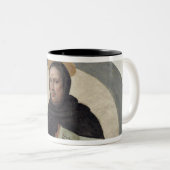 Heiliges Vincent Ferrer (Fresko) Zweifarbige Tasse (VorderseiteRechts)