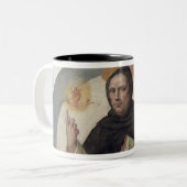 Heiliges Vincent Ferrer (Fresko) Zweifarbige Tasse (Vorderseite Links)