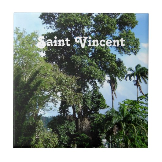 Heiliges Vincent-Insel Fliese (Vorderseite)