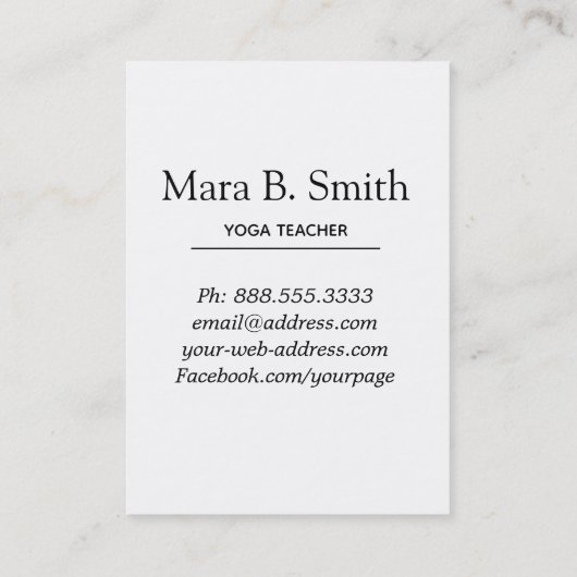 *~* heiliges visitenkarte (Rückseite)