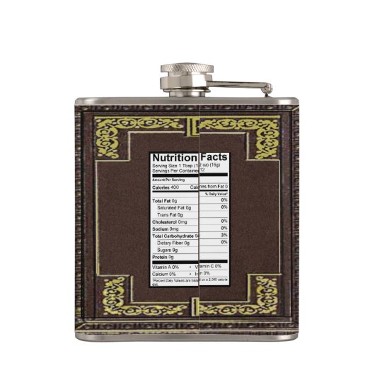 Heiliges Wasser-Bibel lustig Flachmann (Rückseite)