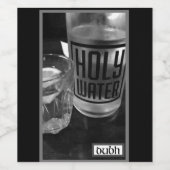 Heiliges Wasser Weinetikett (Einzelnes Label)