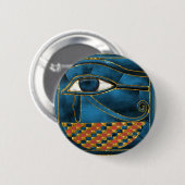Heiliges Wedjat Auge von Horus Button (Vorne & Hinten)