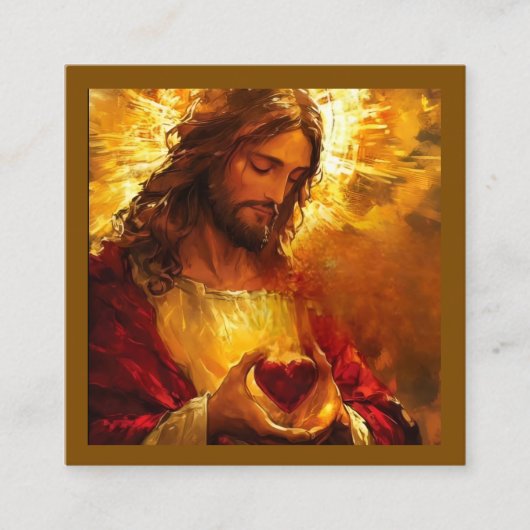 Heiligstes Herz Jesu Begleitkarte (Vorderseite)