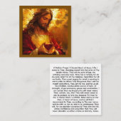 Heiligstes Herz Jesu Begleitkarte (Vorne/Hinten)