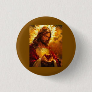 Heiligstes Herz Jesu Button