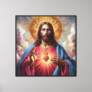 Heiligstes Herz Jesu Christi Leinwanddruck