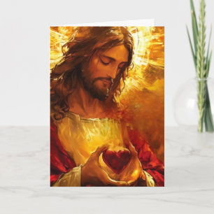 Heiligstes Herz Jesu Feiertagskarte