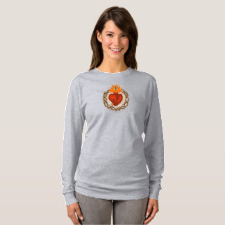 Heiligstes Herz Jesu Frauen Langarmshirt T-Shirt