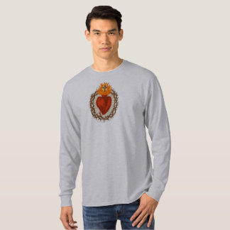 Heiligstes Herz Jesu Herren Langarmshirt T-Shirt