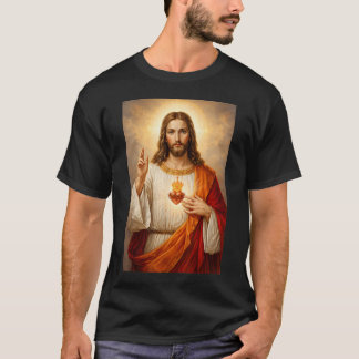 Heiligstes Herz Jesu Katholisch Christlich T-Shirt