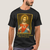 Heiligstes Herz Jesu katholischen Religiösen T-Shirt (Vorderseite)