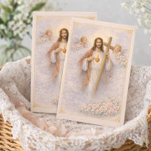 Heiligstes Herz Jesu Kreuz Florale Engel