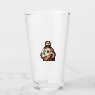 Heiligstes Herz Jesu Vintage-Stich Vektor Kunst_1 Glas