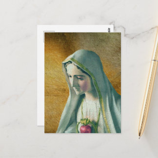 Heiligstes Herz Mariä Postkarte