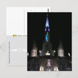 Heiligtum der Gottesmutter von Lourdes, Frankreich Postkarte