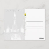 Heiligtum der Gottesmutter von Lourdes, Frankreich Postkarte (Rückseite)
