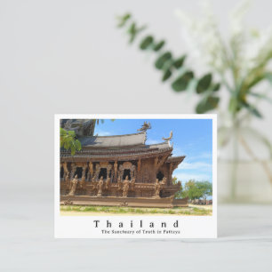 Heiligtum der Wahrheit, Pattaya, Thailand Postkarte