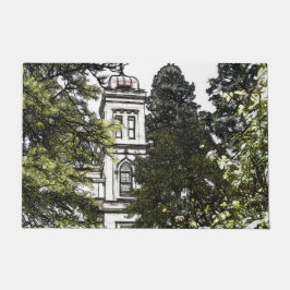 Heiligtum inmitten der Bäume Fußmatte