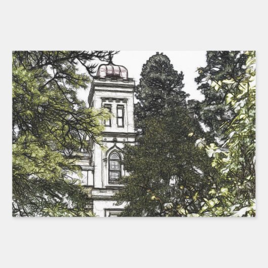 Heiligtum inmitten der Bäume Geschenkpapier Set (Vorderseite)